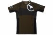 Photo4: BULL TERRIER Rashguard RANK 2.0 Short Sleeve Brown (4)