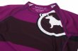 Photo6: BULL TERRIER Rashguard RANK 2.0 Short Sleeve Purple (6)