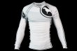 Photo1: BULL TERRIER Rashguard RANK 2.0 Long Sleeve White (1)