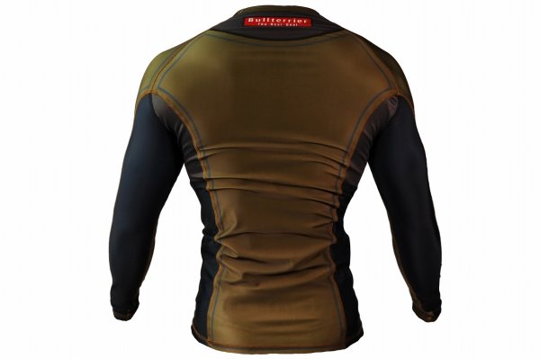 Photo3: BULL TERRIER Rashguard RANK 2.0 Long Sleeve Brown (3)