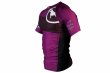 Photo2: BULL TERRIER Rashguard RANK 2.0 Short Sleeve Purple (2)