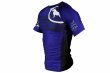 Photo2: BULL TERRIER Rashguard RANK 2.0 Short Sleeve Blue (2)