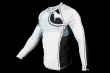 Photo2: BULL TERRIER Rashguard RANK 2.0 Long Sleeve White (2)