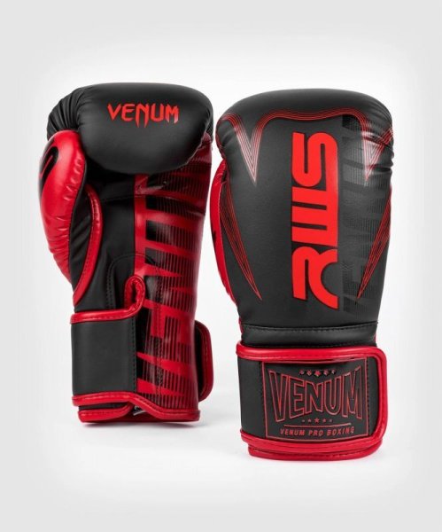Photo1: VENUM x RWS Boxing Glove Black (1)