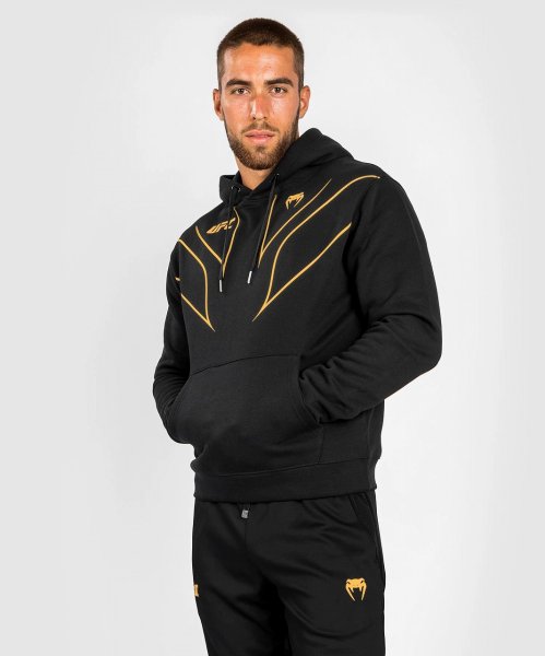 Photo1: VENUM Hoodie Parka UFC FIGHT NIGHT 2.0 REPLICA Black/Gold (1)