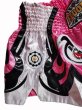 Photo7: FLUORY Muay Thai Shorts MTSF80 White/Pink (7)