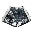 Photo2: FLUORY Muay Thai Shorts MTSF113 Black/White (2)