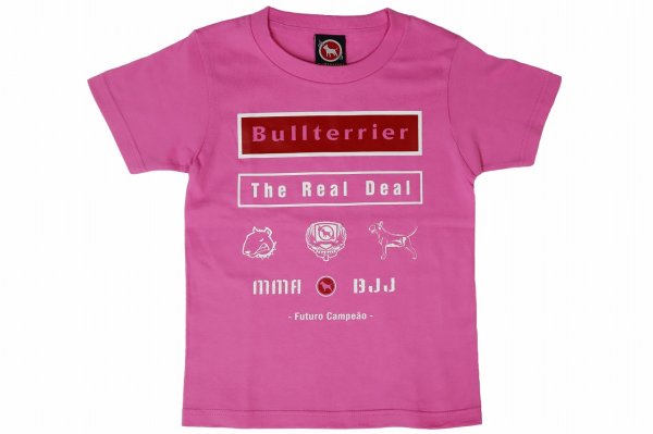 Photo1: BULL TERRIER Kids T-Shirt FUTURO Pink (1)