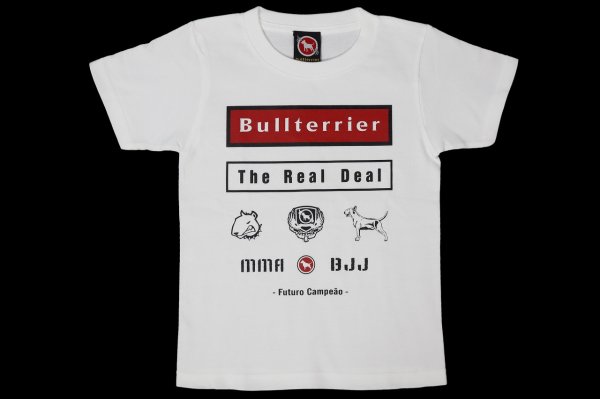 Photo1: BULL TERRIER Kids T-Shirt FUTURO White (1)