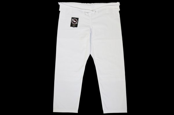 Photo1: BULLTERRIER Jiu Jitsu Gi Pants Rip Stop R White (1)