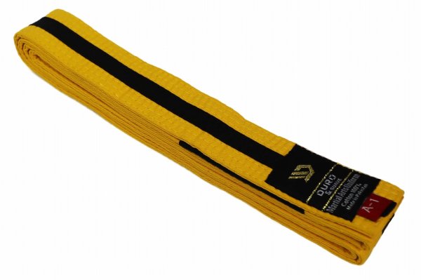 Photo1: DURO Jiu Jitsu Belt Yellow/Black (1)