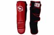 Photo1: BULL TERRIER Shin Guard TREINAMENTO 3.0 Red/Black (1)