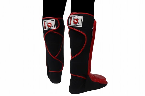 Photo6: BULL TERRIER Shin Guard TREINAMENTO 3.0 Red/Black (6)