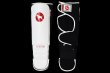 Photo1: BULL TERRIER Shin Guard TREINAMENTO 3.0 White/Black (1)