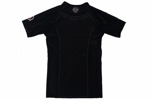 Photo5: BULL TERRIER Rashguard TRADITIONAL Short Sleeve Black (5)