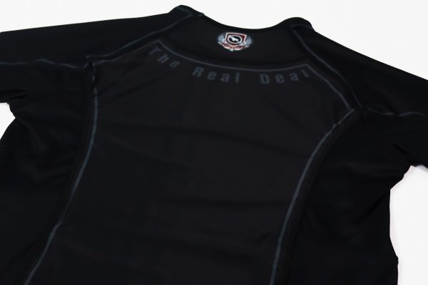 Photo7: BULL TERRIER Rashguard TRADITIONAL Short Sleeve Black (7)
