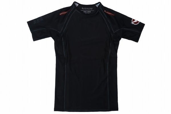 Photo4: BULL TERRIER Rashguard TRADITIONAL Short Sleeve Black (4)