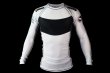 Photo1: BULL TERRIER Rashguard TRADITIONAL Long Sleeve White (1)