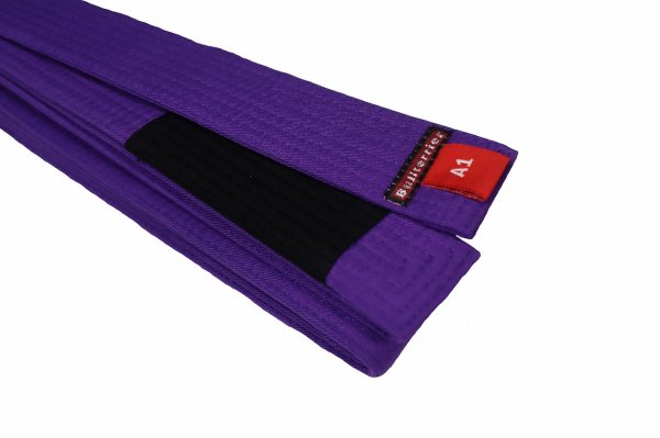 Photo2: BULLTERRIER Jiu Jitsu Belt BASIC 2.0 Purple (2)