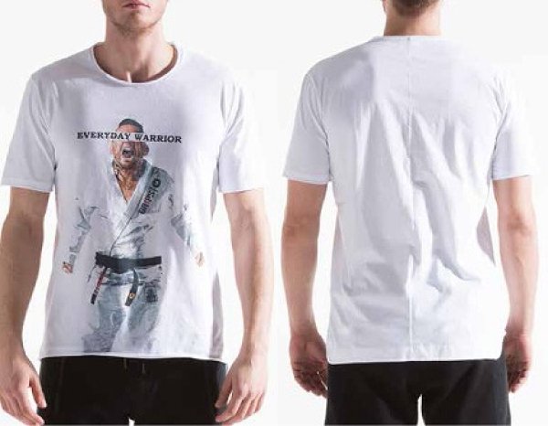 Photo1: [B-grade] Grips T-shirt BATTLE CRY White  SALE (1)
