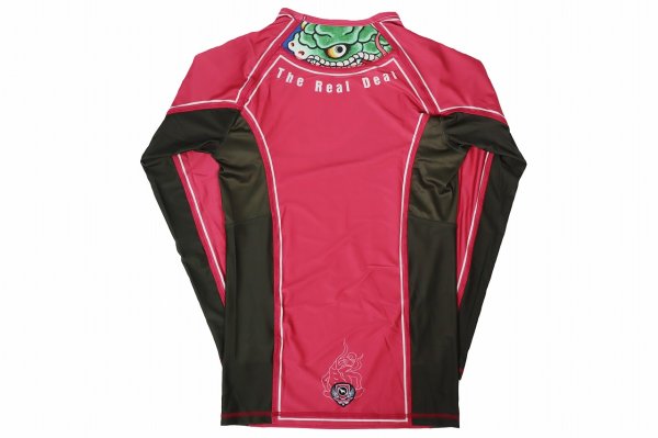 Photo5: BULL TERRIER Rashguard TSUNADEHIME Long Sleeve Vermilion (5)