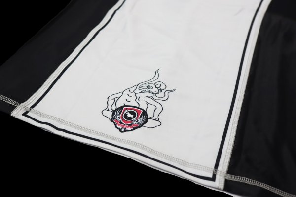 Photo8: BULL TERRIER Rashguard TSUNADEHIME Short Sleeve White (8)