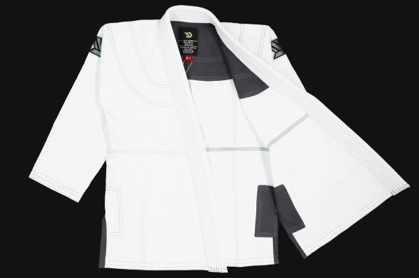 Photo2: DURO Kids Jiu Jitsu Gi STANDARD White  (2)