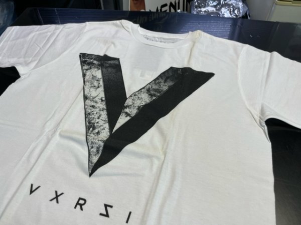 Photo3: VXRSI T-shirt Stone V Ｗhite SALE (3)