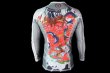 Photo3: BULL TERRIER Rashguard ASHURA Long Sleeve White (3)