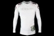 Photo1: BULL TERRIER Rashguard ASHURA Long Sleeve White (1)