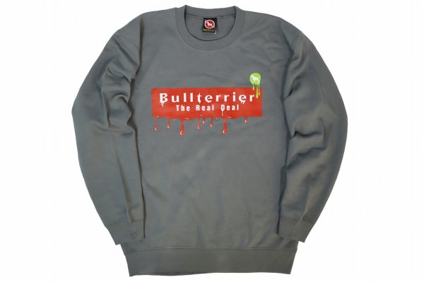 Photo1: BULL TERRIER Sweatshirts Paint Stone Green (1)