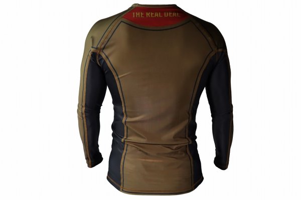 Photo3: BULL TERRIER Rashguard RANK3.0 Long Sleeve Brown (3)