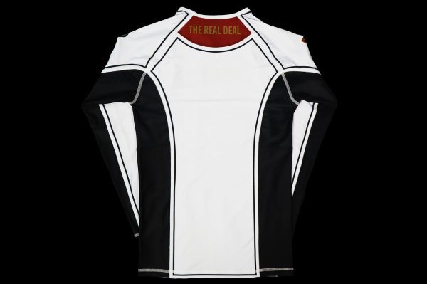 Photo5: BULL TERRIER Rashguard RANK3.0 Long Sleeve White (5)