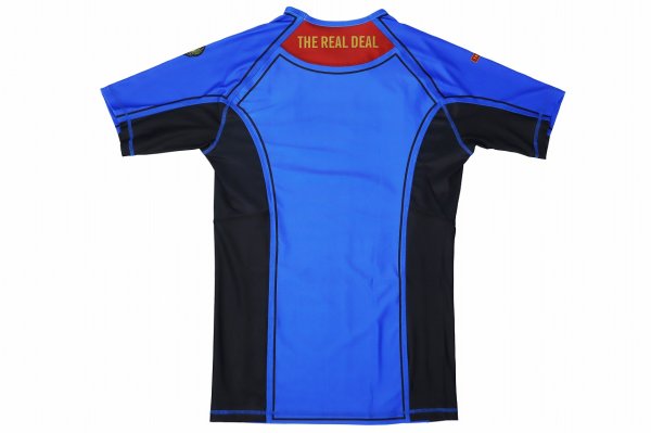 Photo5: BULL TERRIER Rashguard RANK 3.0 Short Sleeve Blue (5)
