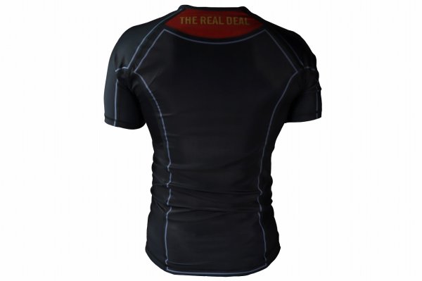 Photo3: BULL TERRIER Rashguard RANK 3.0 Short Sleeve Black (3)