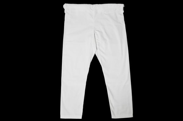 Photo2: BULLTERRIER Jiu Jitsu Gi Pants Slim Type R White (2)
