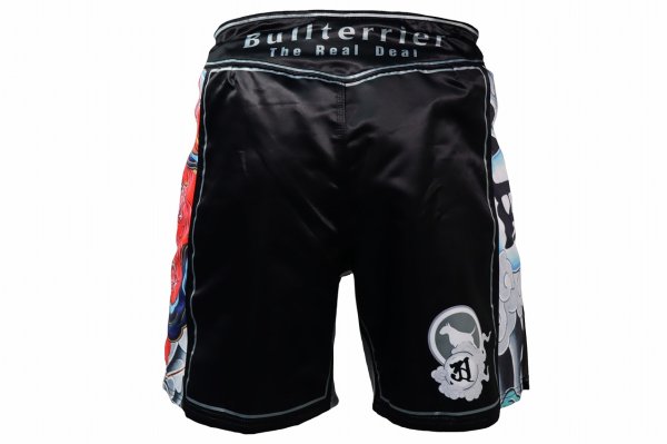 Photo3: BULL TERRIER Fight Shorts ASHURA Black (3)