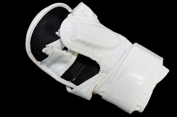 Photo5: BULL TERRIER MMA Gloves BASIC 6oz White (5)