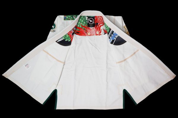 Photo2: BULLTERRIER Jiu Jitsu Gi HOUOU R White (2)
