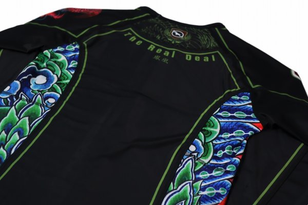 Photo7: BULL TERRIER Rashguard HOUOU Long Sleeve Black (7)