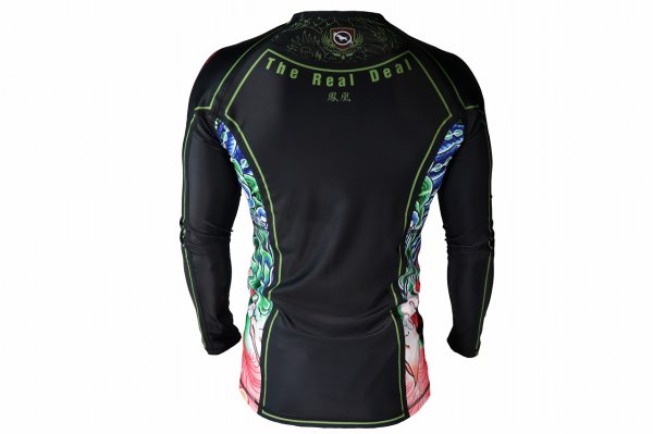 Photo3: BULL TERRIER Rashguard HOUOU Long Sleeve Black (3)