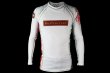 Photo1: BULL TERRIER Rashguard HOUOU Long Sleeve White (1)