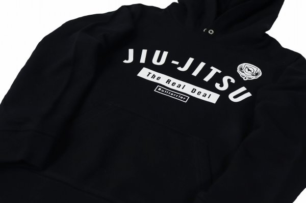 Photo3: BULL TERRIER Kids Hoodie Parka Jiu-Jitsu Black (3)