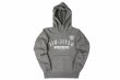 Photo1: BULL TERRIER Kids Hoodie Parka Jiu-Jitsu Gray (1)