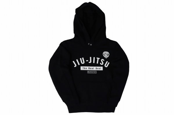 Photo1: BULL TERRIER Kids Hoodie Parka Jiu-Jitsu Black (1)