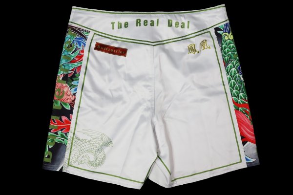 Photo5: BULL TERRIER Fight Shorts HOUOU White (5)