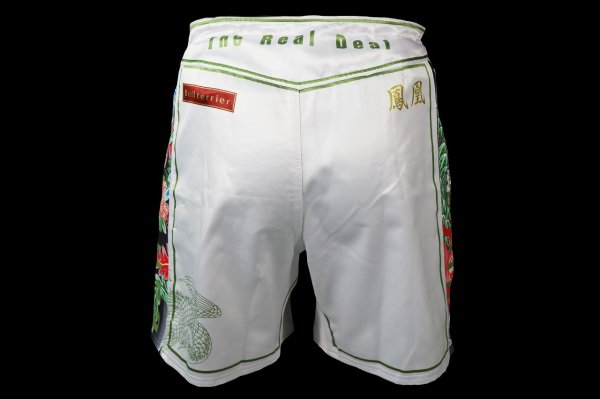 Photo3: BULL TERRIER Fight Shorts HOUOU White (3)
