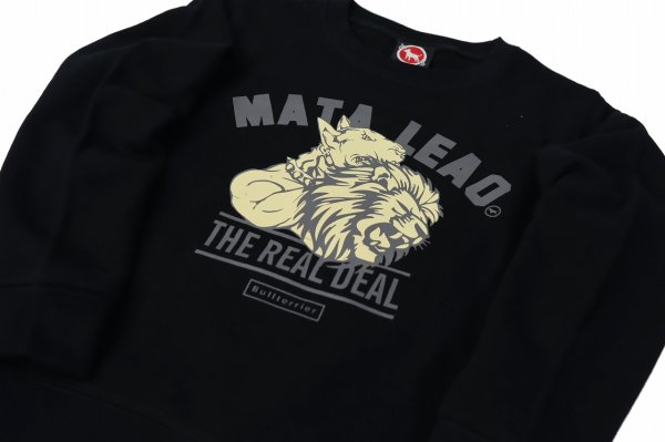 Photo3: BULL TERRIER Kids Sweatshirt MATA LEAO Black (3)
