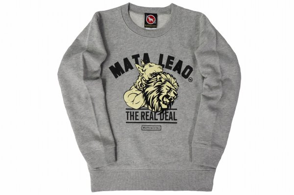 Photo1: BULL TERRIER Kids Sweatshirt MATA LEAO Gray (1)