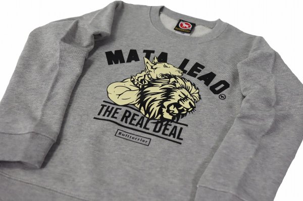 Photo3: BULL TERRIER Kids Sweatshirt MATA LEAO Gray (3)